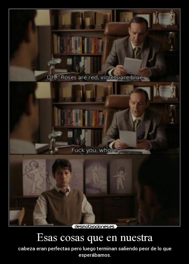 Esas cosas que en nuestra - 