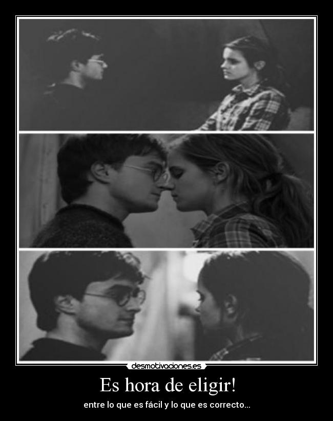 Es hora de eligir! - entre lo que es fácil y lo que es correcto...