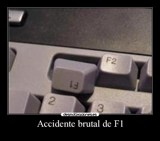 Accidente brutal de F1 -