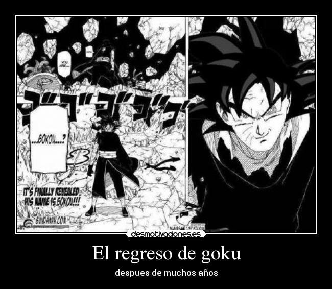 El regreso de goku - 