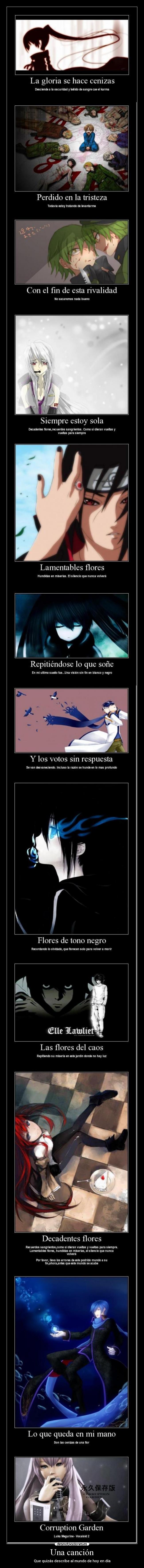 Una canción - Que quizás describe al mundo de hoy en día