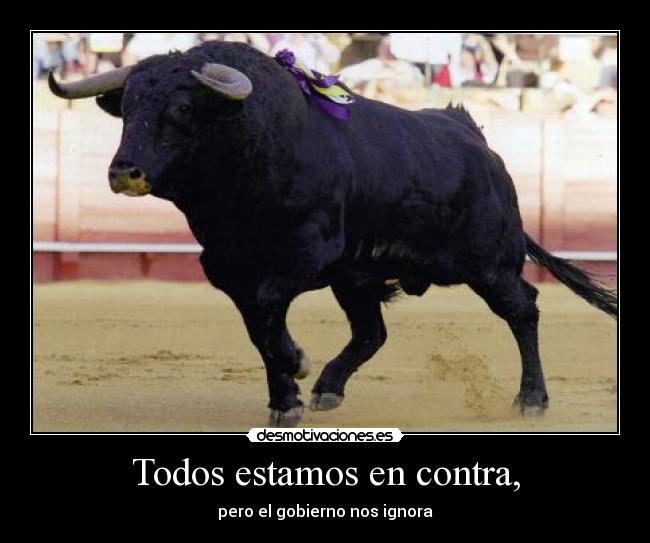 Todos estamos en contra, - pero el gobierno nos ignora