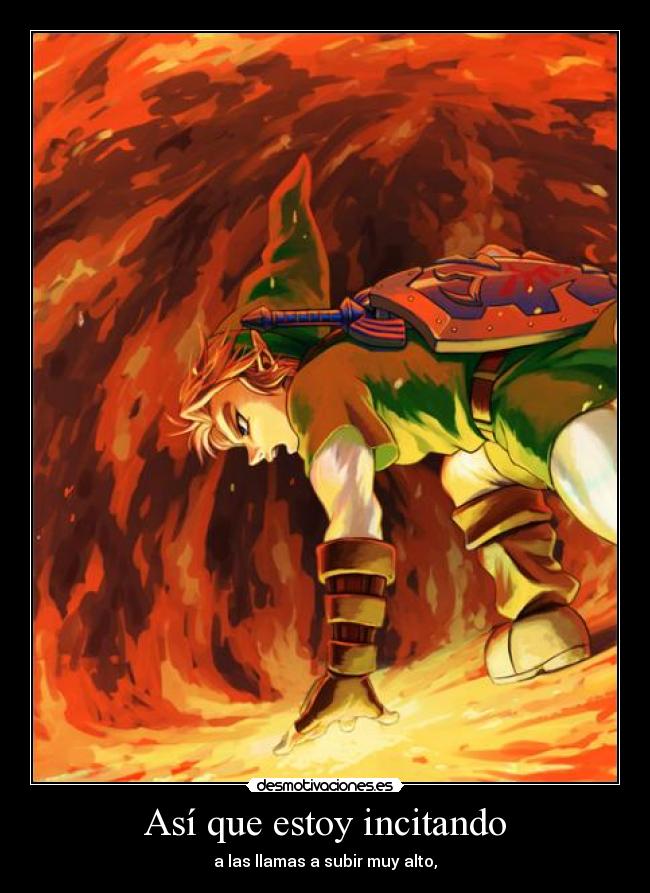 carteles link fuego din thelegendofzelda quiennosabes hylianquiennosabes hootowlquiennosabes megaembers desmotivaciones