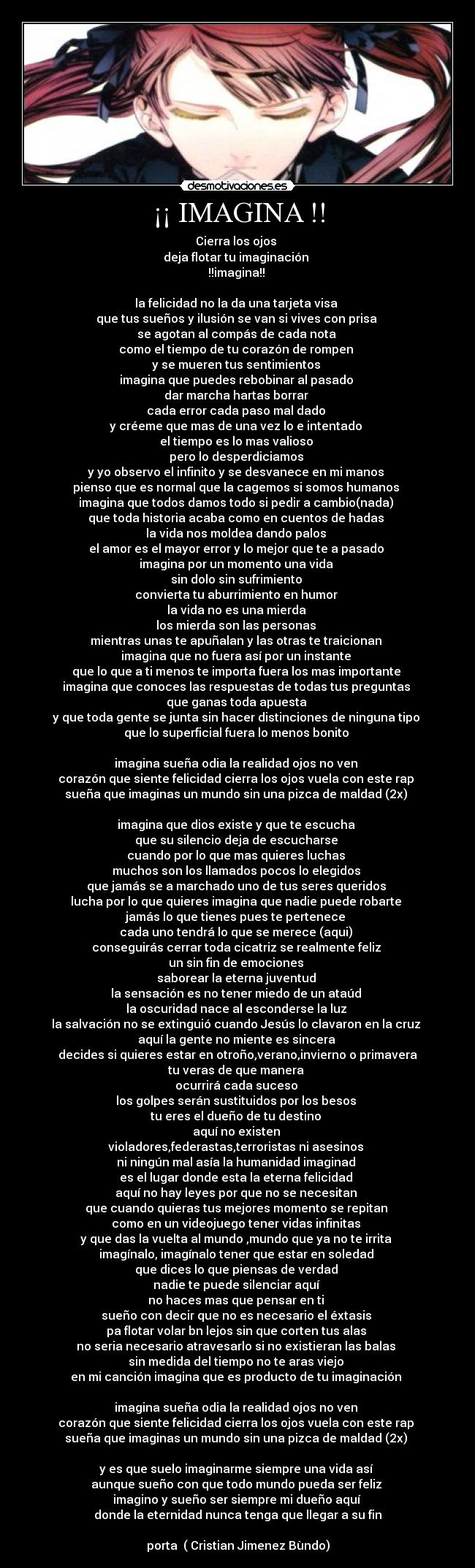 carteles imagina porta desmotivaciones