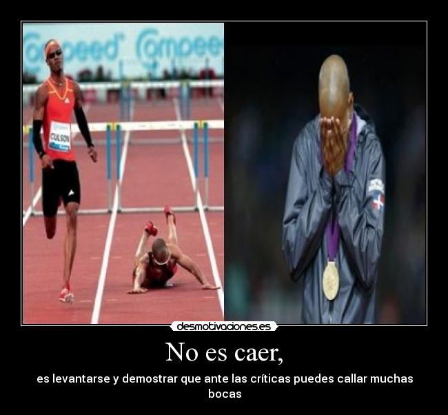 No es caer, -