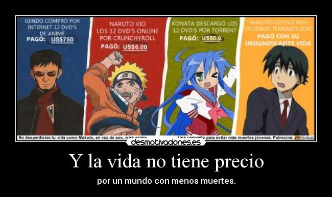 Y la vida no tiene precio - por un mundo con menos muertes.