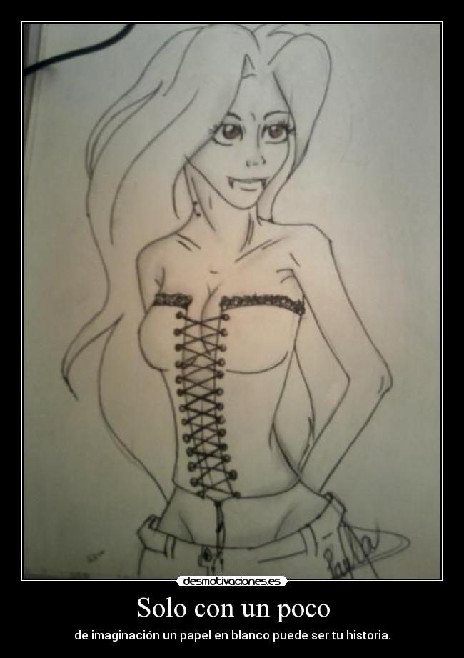 carteles clanart dibujo propio wave vampira personaje para comic desmotivaciones