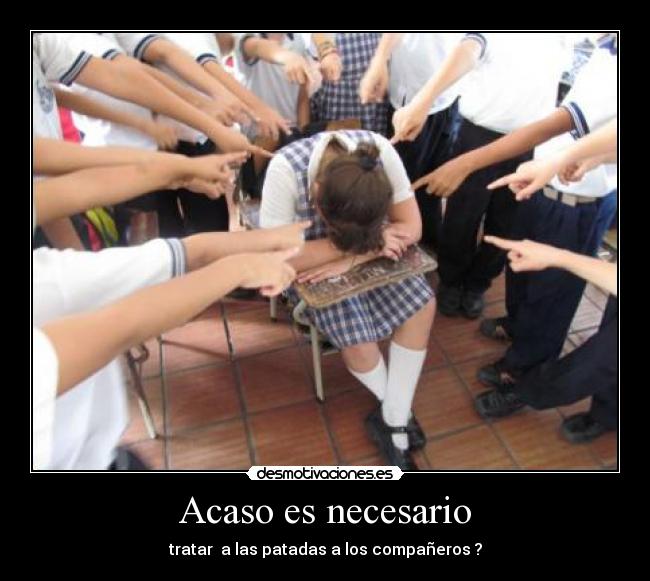 Acaso es necesario - tratar a las patadas a los compañeros ?
