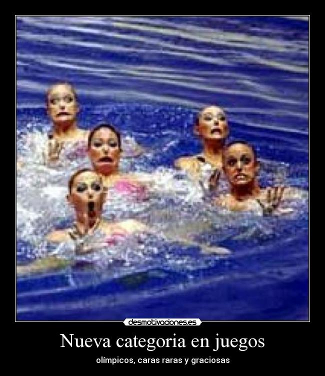 Nueva categoria en juegos - olímpicos, caras raras y graciosas
