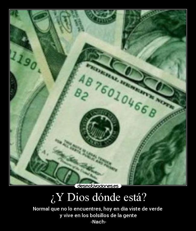 ¿Y Dios dónde está? -