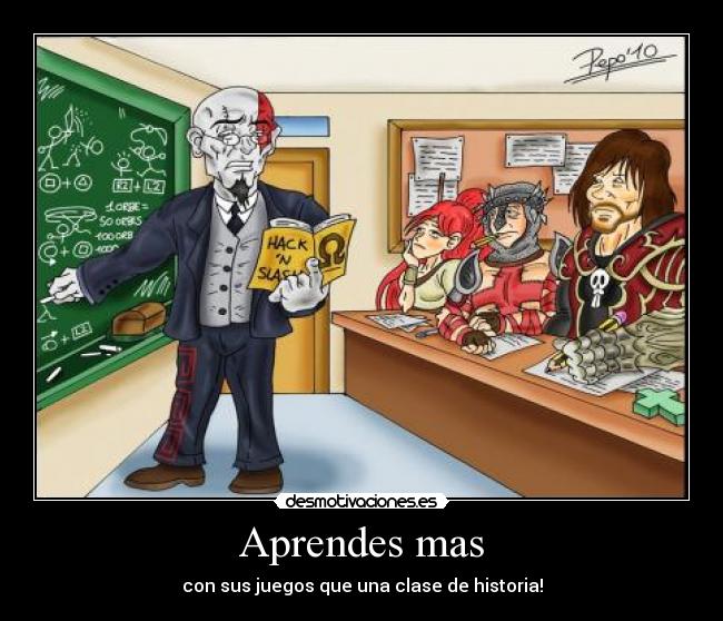 Aprendes mas - con sus juegos que una clase de historia!