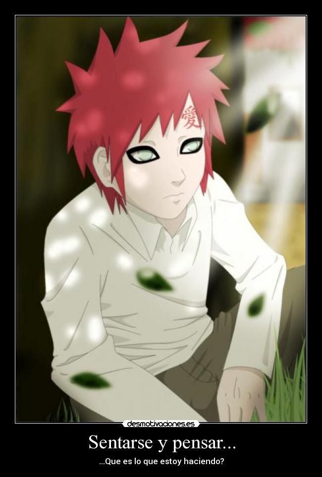 Sentarse y pensar... -