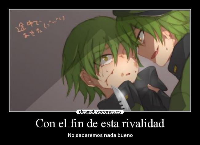 Con el fin de esta rivalidad - No sacaremos nada bueno
