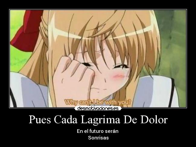 Pues Cada Lagrima De Dolor -