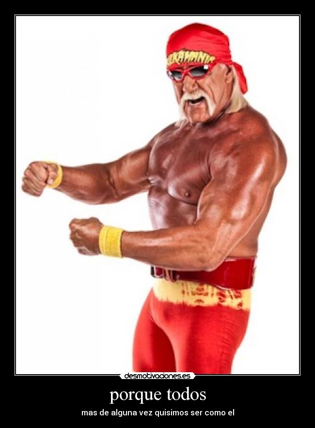 porque todos - mas de alguna vez quisimos ser como el