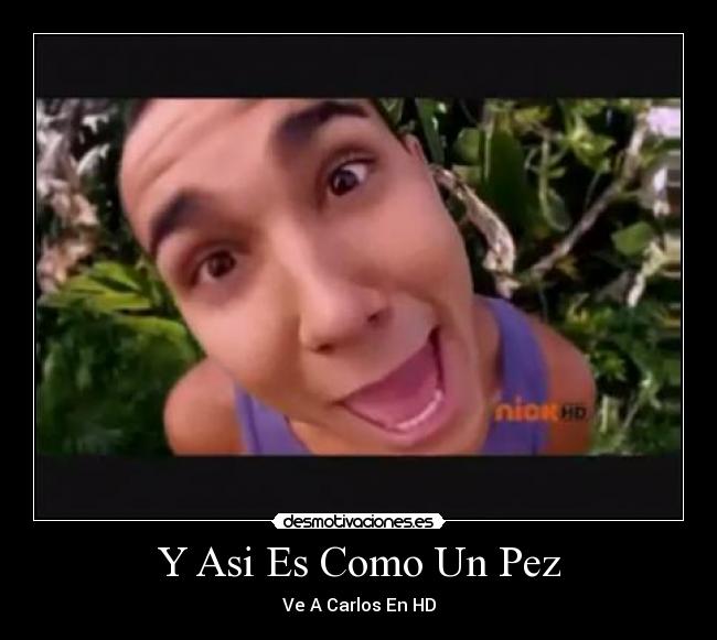 carteles btr big time rush carlos asi como pez carlos desmotivaciones