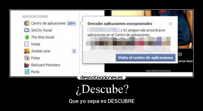 ¿Descube? -