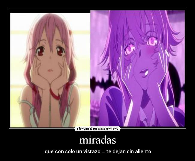 carteles mirai nikki desmotivaciones