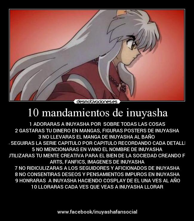 10 mandamientos de inuyasha - 