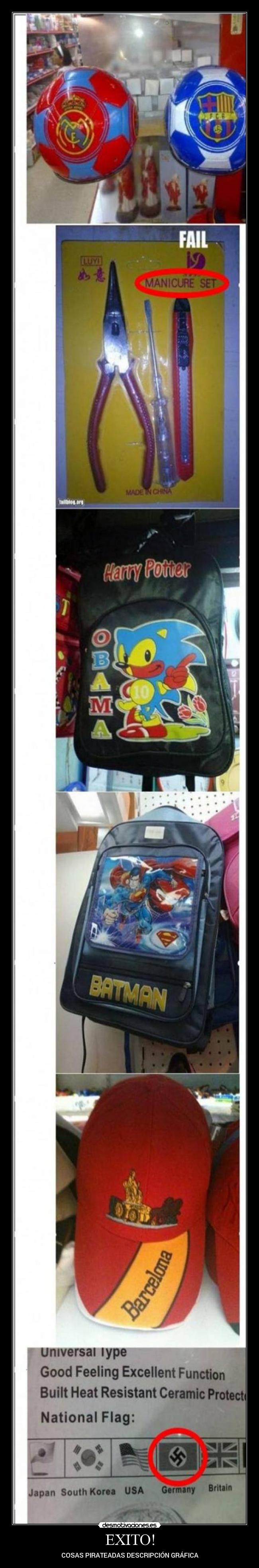 EXITO! - COSAS PIRATEADAS DESCRIPCIÓN GRÁFICA