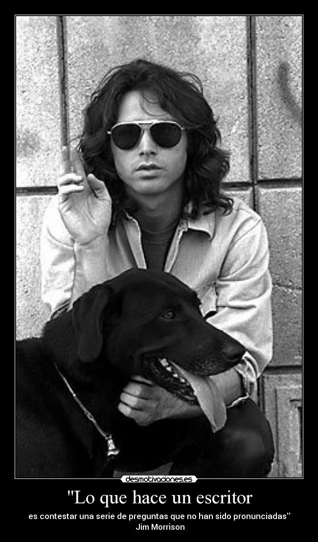 Lo que hace un escritor -