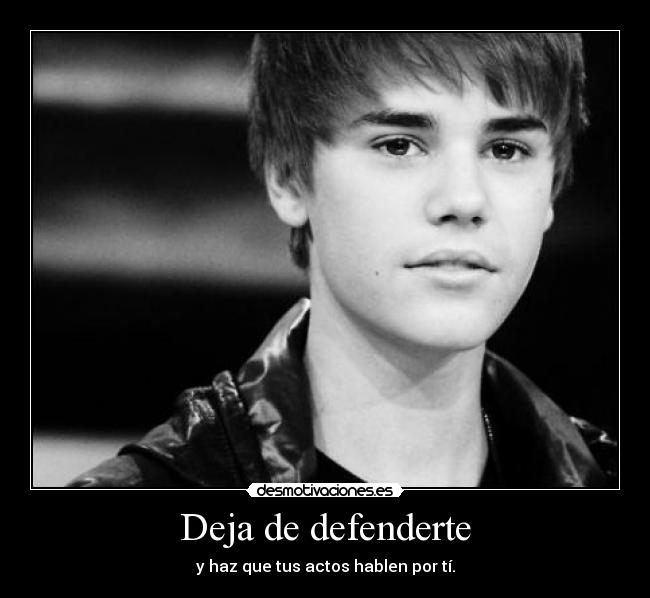 Deja de defenderte -