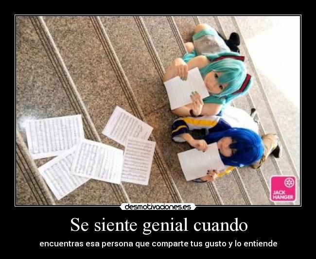 Se siente genial cuando - 