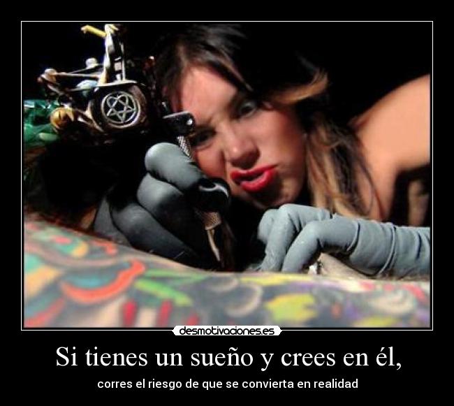 carteles sueno kat von tatuaje tatuadora desmotivaciones