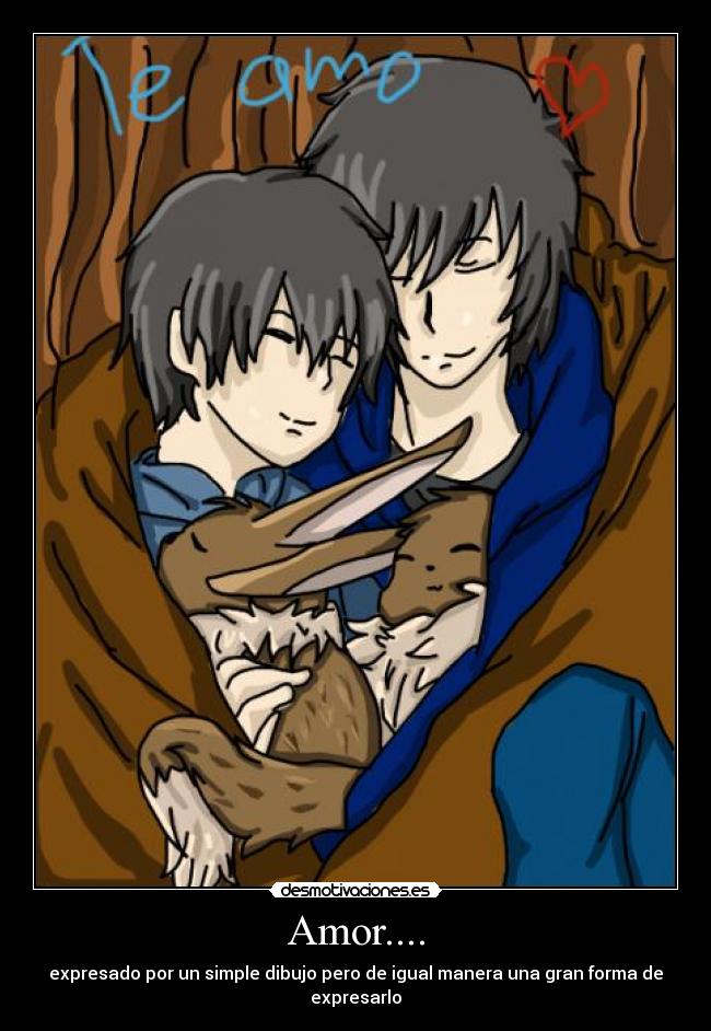 Amor.... - expresado por un simple dibujo pero de igual manera una gran forma de expresarlo