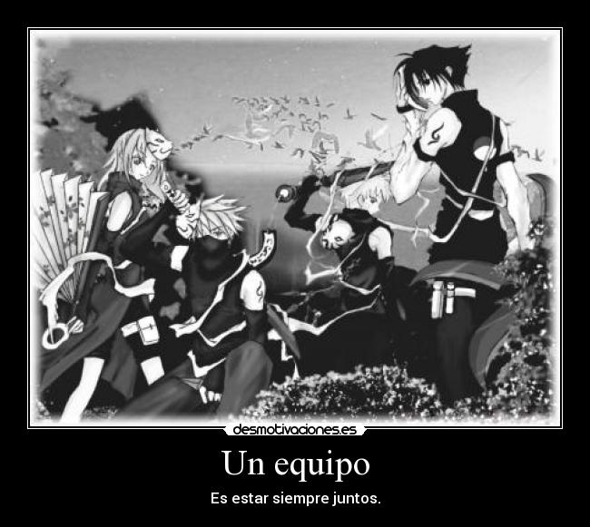 Un equipo -