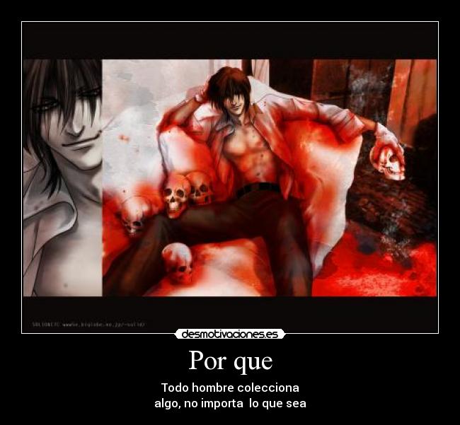 carteles anime hellsing alucard desmotivaciones