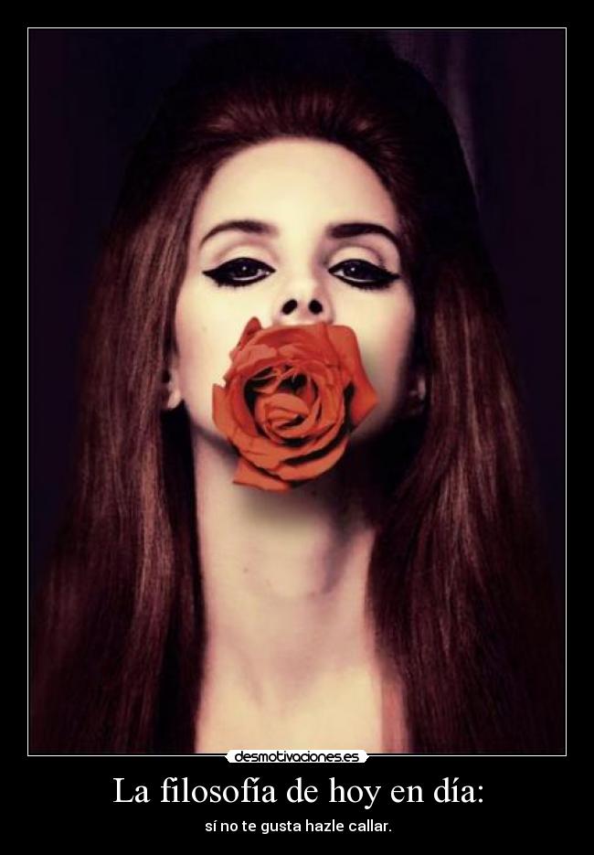 La filosofía de hoy en día: - 