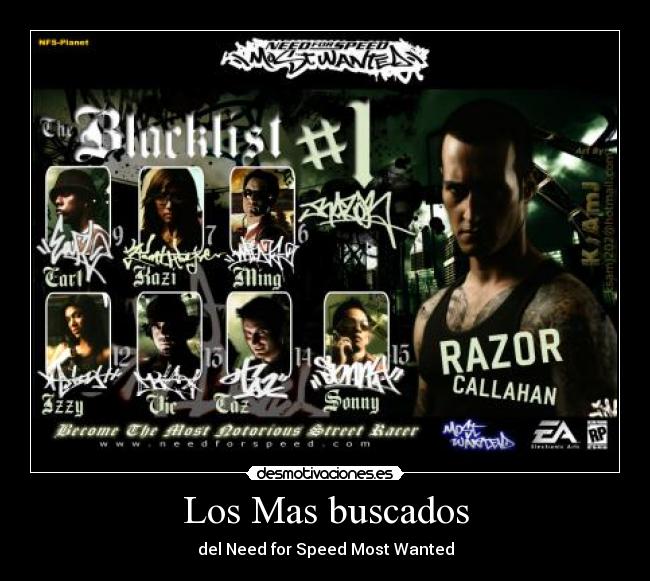 Los Mas buscados - del Need for Speed Most Wanted