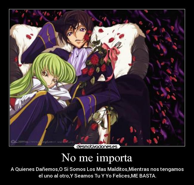 carteles code geass anime amor lelouch lampeoruge britannia zero desmotivaciones