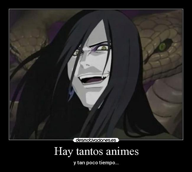 Hay tantos animes - y tan poco tiempo...
