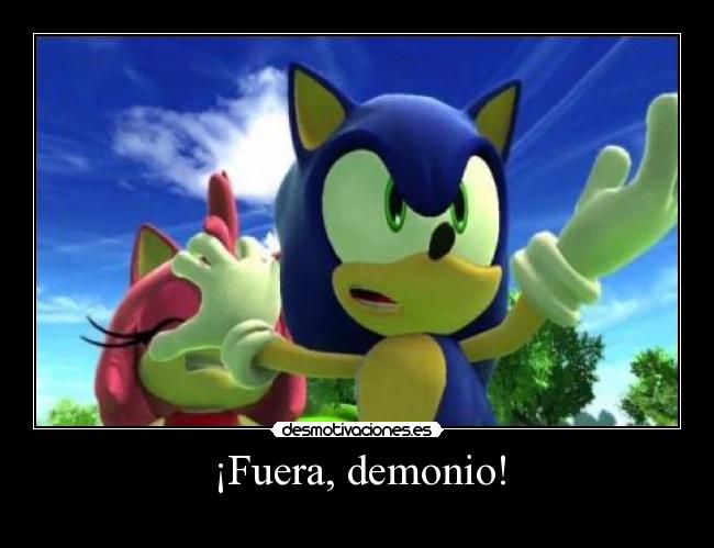 carteles sonic gusta excorcista desmotivaciones