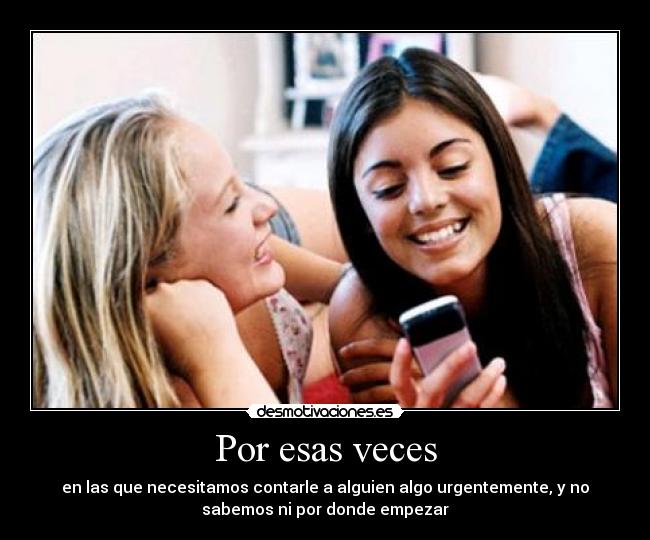 Por esas veces - 