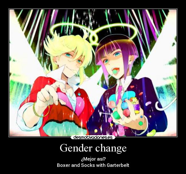 Gender change - ¿Mejor así?
Boxer and Socks with Garterbelt