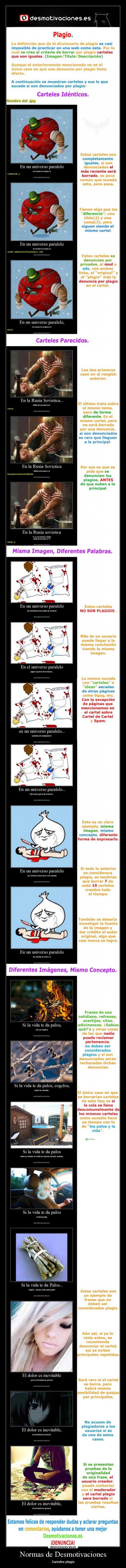 Normas de Desmotivaciones - Carteles plagio