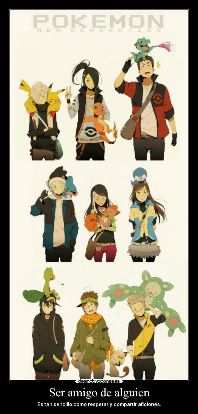 Ser amigo de alguien -