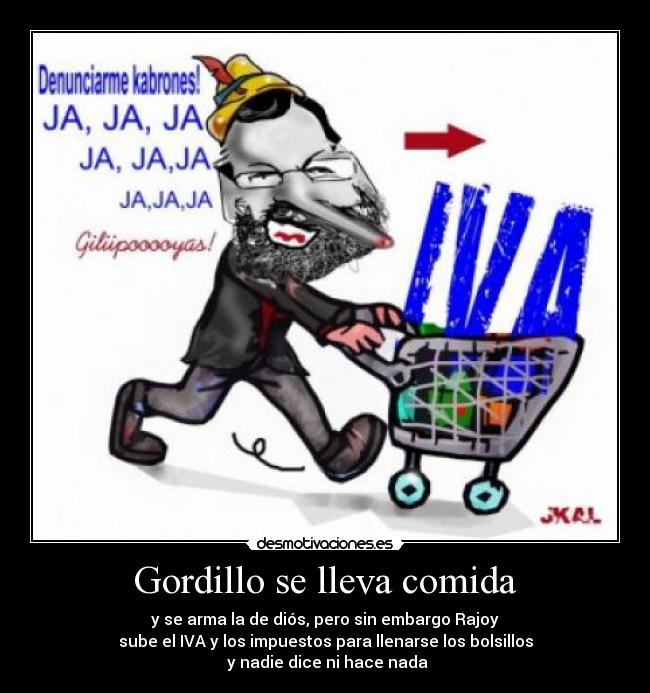 Gordillo se lleva comida - 