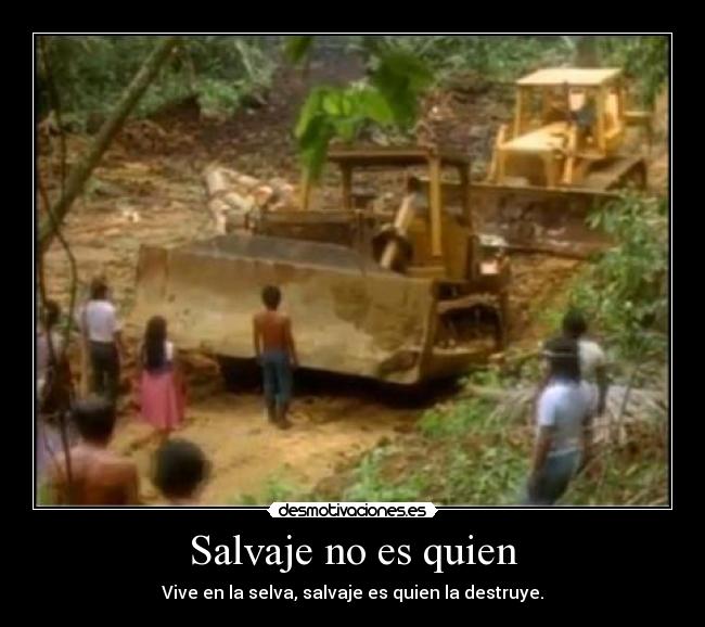 Salvaje no es quien -