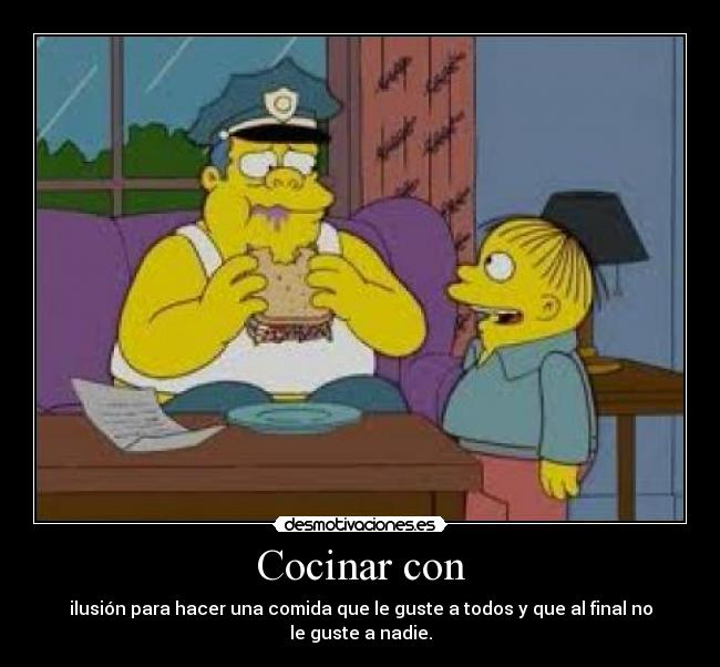 Cocinar con -