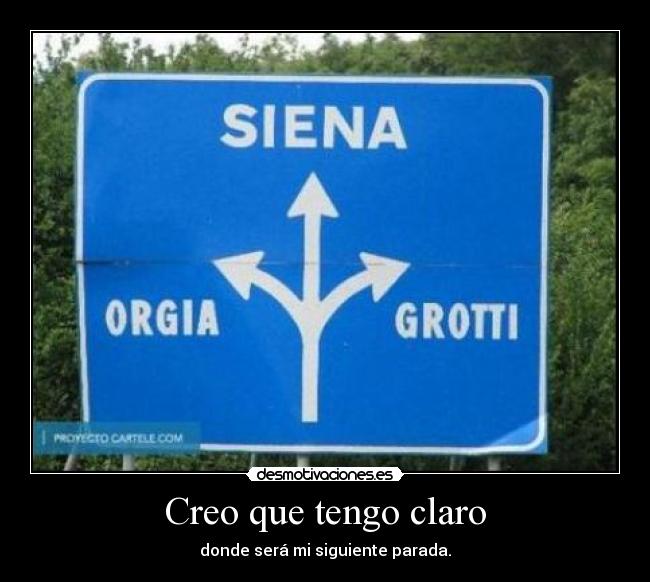 Creo que tengo claro - 