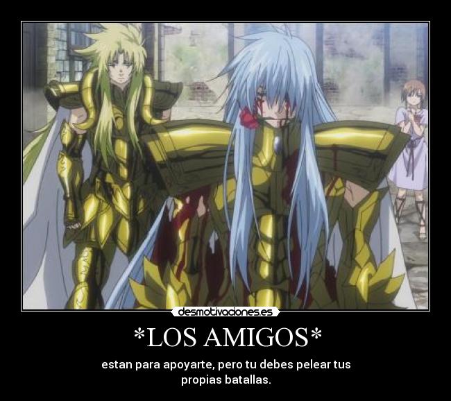 carteles amigos los caballeros del zodiaco desmotivaciones