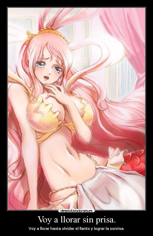 Voy a llorar sin prisa. -