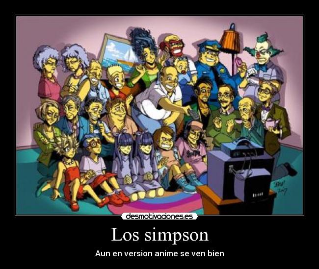 Los simpson - Aun en version anime se ven bien