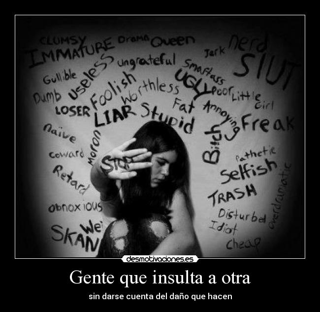 Gente que insulta a otra -