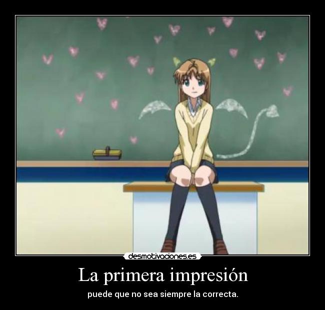La primera impresión -