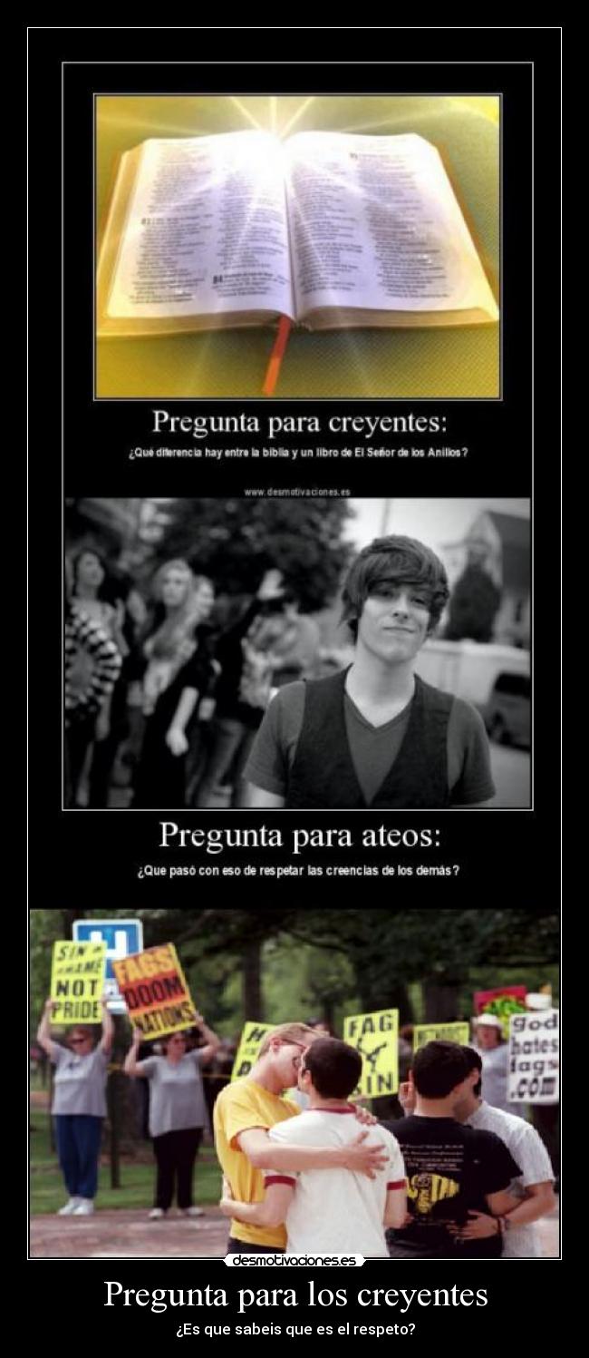 Pregunta para los creyentes -